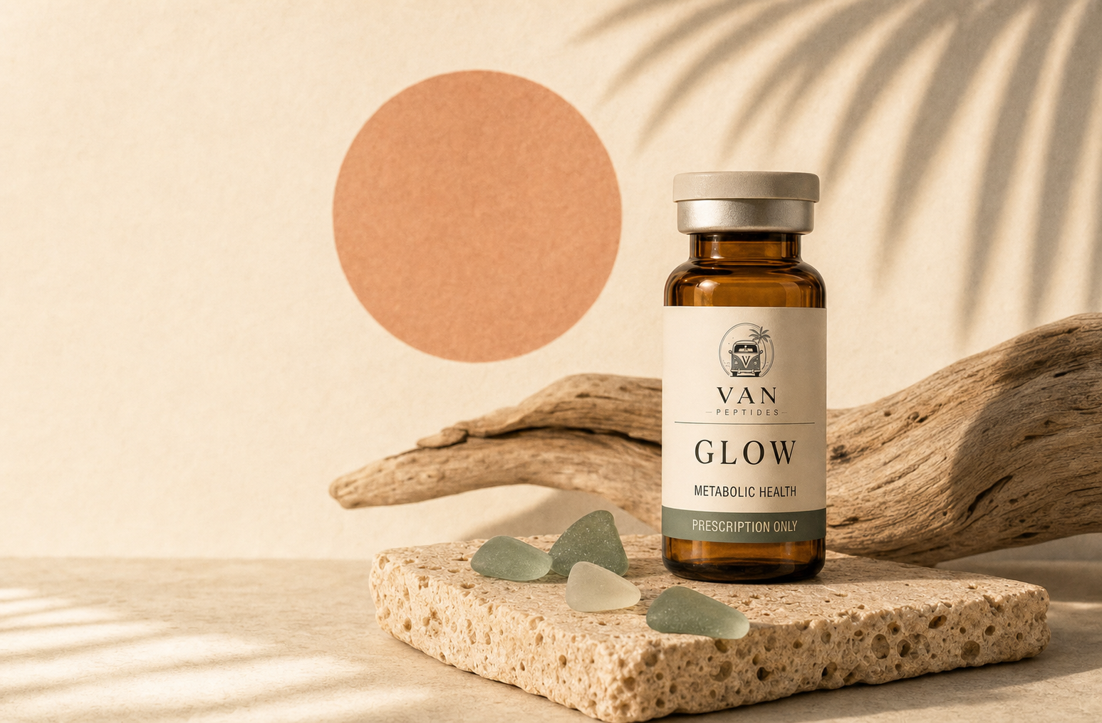 Editorial illustration for Inside the GLOW Blend: GHK-Cu, BPC-157, and TB-500